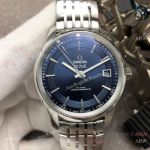 (VS Factory) Swiss Replica Omega DeVille Hour Vision Stainless Steel Blue Dial Watch 8900 Movement